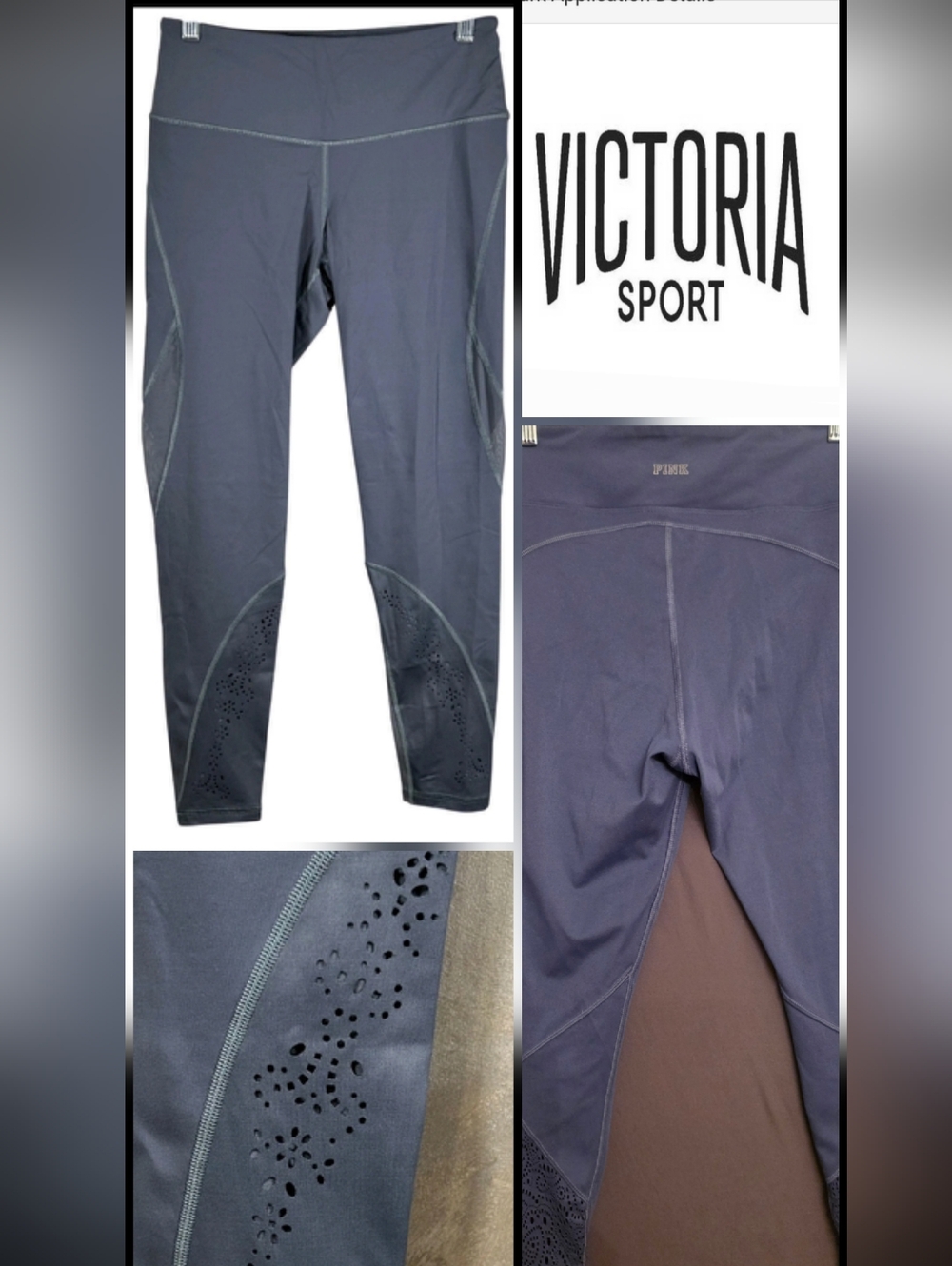 Victoria's Secret Sport Knockout Perforated Laser-Cut Mesh Leggings